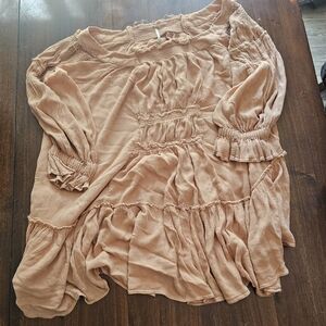 Free People Women's Peach Blouse
